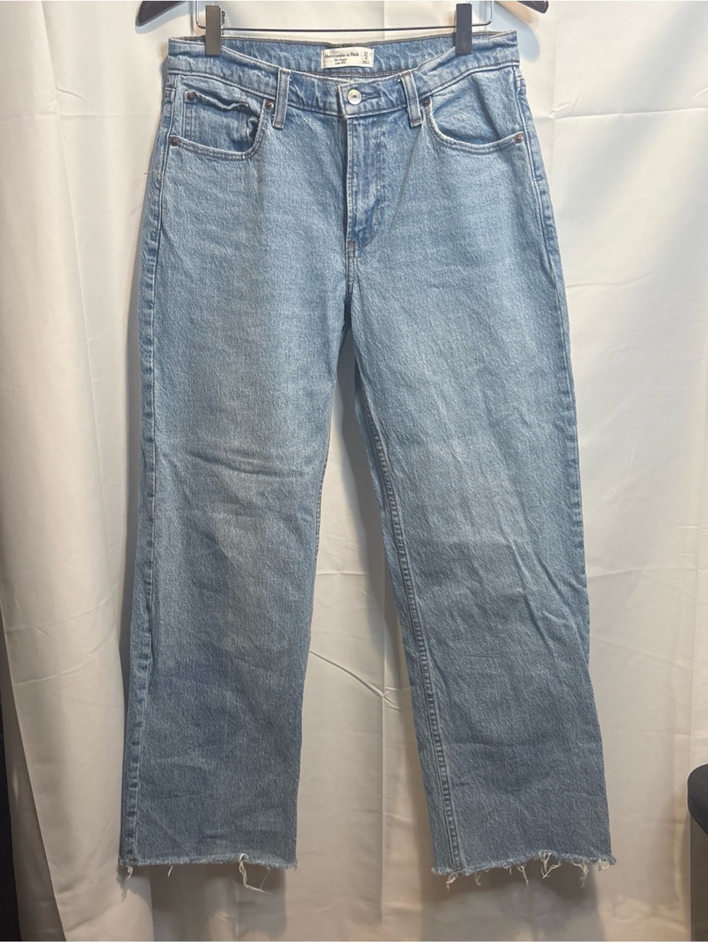 Abercrombie & Fitch Light Blue Baggy Low Rise Jeans